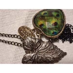 Tutti Frutti Necklace Leaf Heart